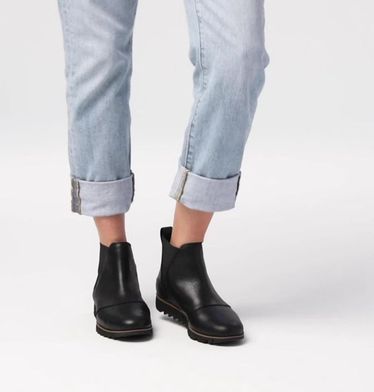 Sorel Dam Stövlar Svarta - Harlow™ Chelsea Låga - UPJ-236540